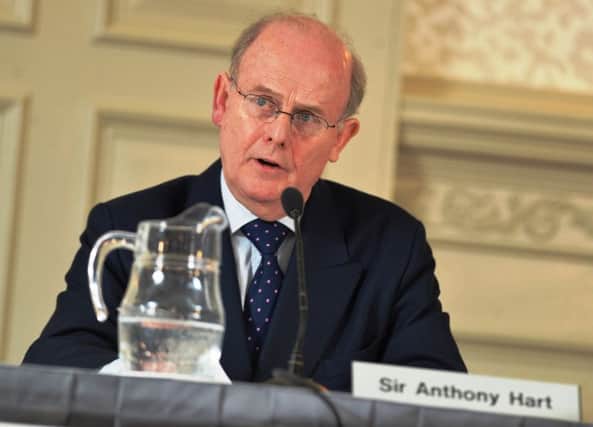 Retired High Court judge Sir Anthony Hart (Colm Lenaghan/Pacemaker Press)