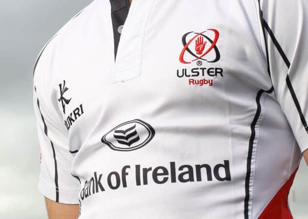 Bank of Ireland is one of Ulster Rugbys main sponsors
