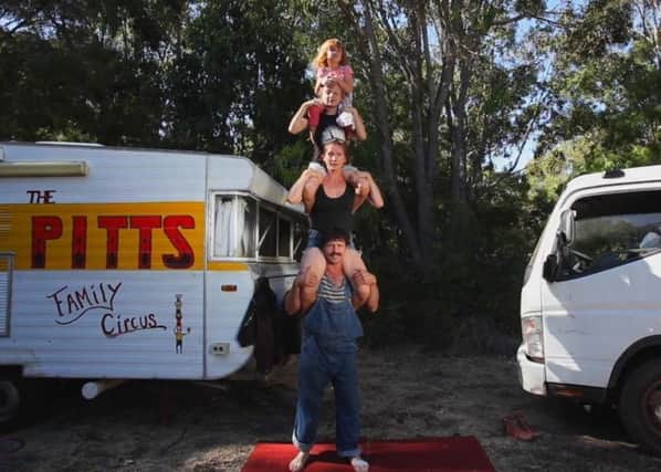 A still from The Pitts Family Circus movie