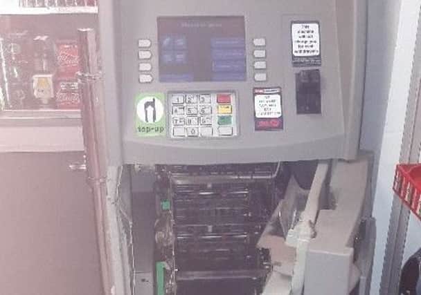 Image posted by Newry PSNI after the ATM theft in Mayobridge