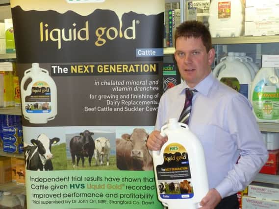 Paul O'Hare, at Mayobridge Pharmacy, has confirmed a strong demand for Liquid Gold in the South Down area