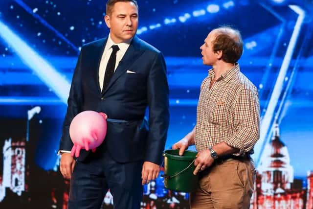 Undated handout photo of Julian Ellis (right) during the audition stage for ITV1's talent show, Britain's Got Talent.