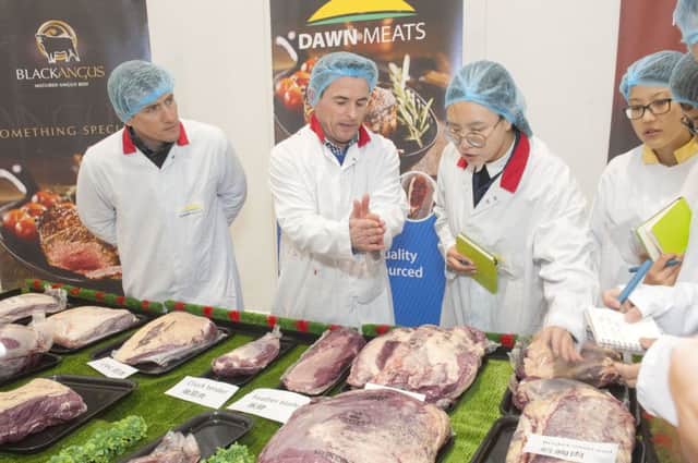 Repro Free
Kieran Fitzgerald of Bord Bia and Derek Daly of Dawn Meats pictured at Dawn Meats, Charleville during today's visit part of Bord Bia's Marketplace 2018, a week-long business development event aimed at
building new trade relationships with retailers, foodservice and ingredient buyers and distributors from
across the globe. 
Pic Daragh Mc Sweeney/Provision