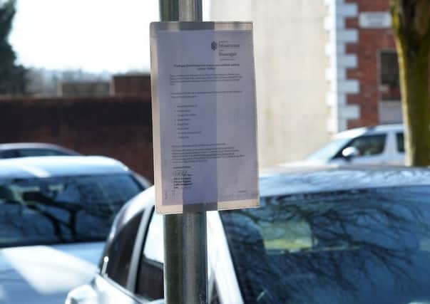 Motorists parking without a permit can be fined