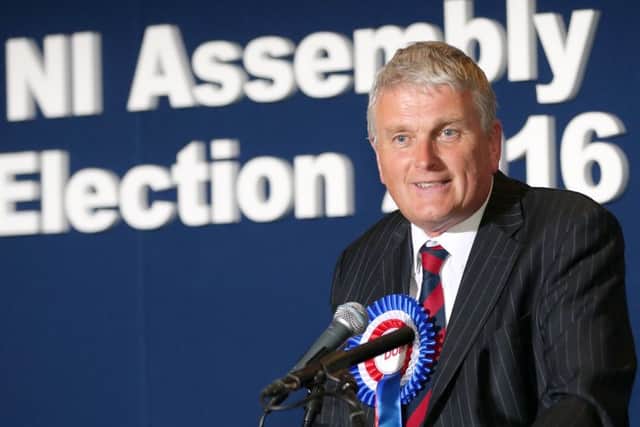 Jim Wells after his election as an MLA in 2016; he believes his party has been moving to replace him for the next Assembly poll