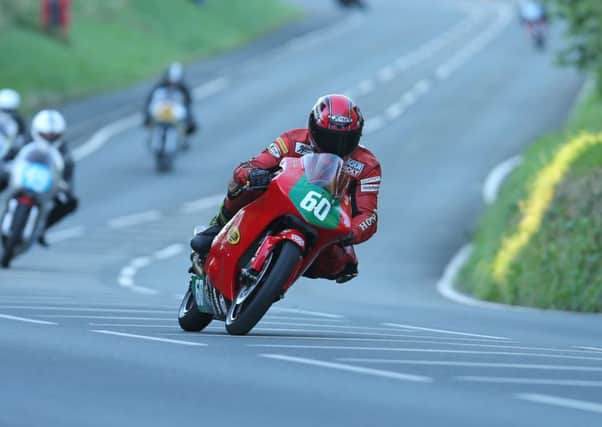 DAVE KNEEN/PACEMAKER PRESS, BELFAST: 22/08/2016: Dan Sayle (NSF250r Moto3/Falcon Electrical) at Bedstead during qualifying for the IMGold Manx Grand Prix.