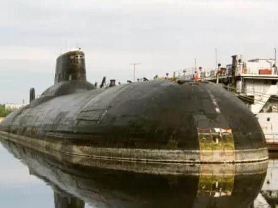 Russian nuclear submarine from the Cold War era.