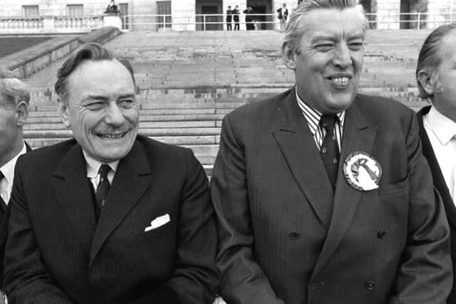 Powell with Rev Ian Paisley in 1974
