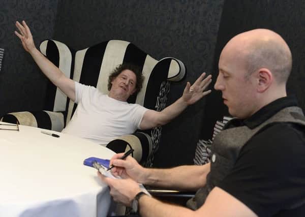 Marco Pierre White spoke to News Letter journalist Graeme Cousins in the Park Avenue Hotel in Belfast yesterday.
Picture by Arthur Allison.