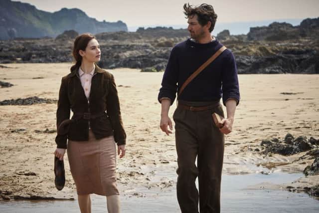 A scene from the film. The Guernsey Literary And Potato Peel Pie Society