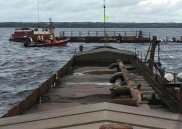 The view from a sand barge after a dramatic rescue on Lough Neagh