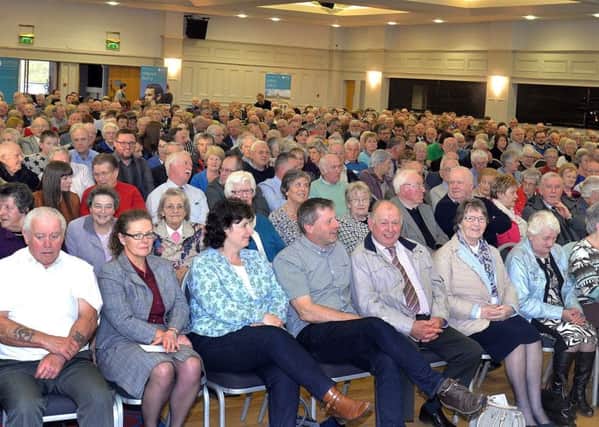 Some 550 people attended a Christian Institute meeting in support of Ashers Bakery at the Seagoe Hotel on Monday evening