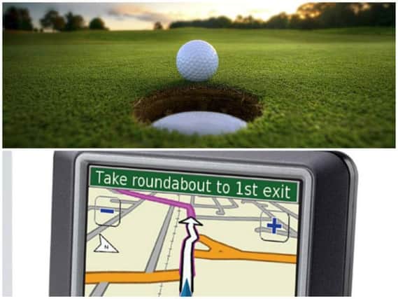 A driver has ended up on the fourth tee of a NI golf course after a Sat Nav fail