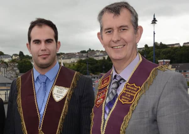 Edwin Poots MLA and son Luke Poots