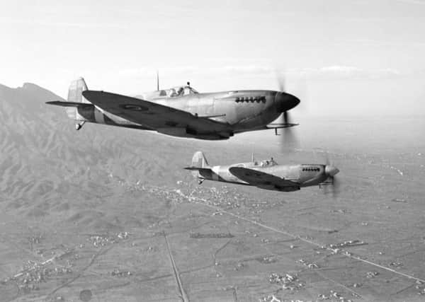 Spitfires of 241 Squadron over Italy 1944