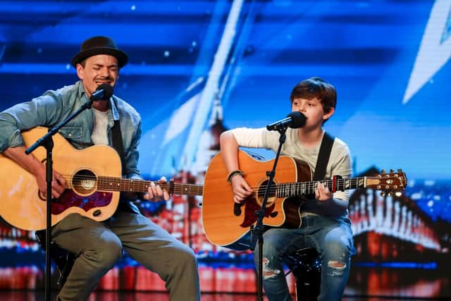 Undated handout photo of Tim & Jack Goodacre during the audition stage for ITV1's talent show, Britain's Got Talent.