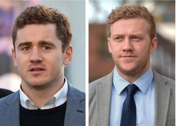 The review comes after Paddy Jackson (left) and Stuart Olding were unanimously acquitted of all charges in a trial which centred on an alleged rape of a woman in Belfast