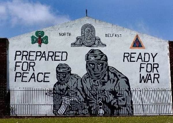 Mural honouring the UVF in north Belfast's Mount Vernon estate