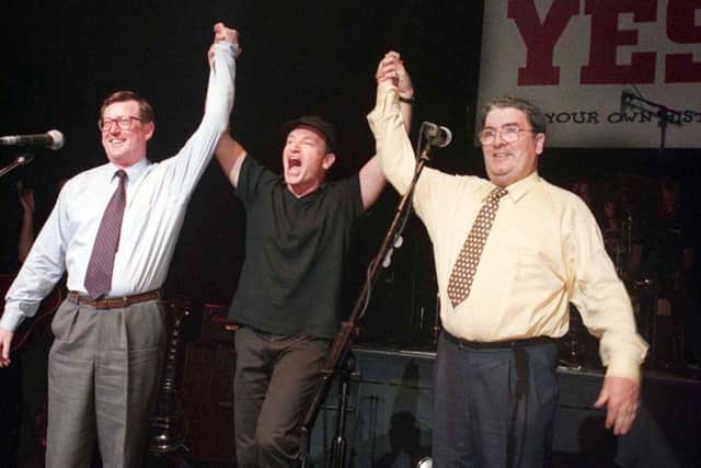 Stuart Bailie was compere for the 'Yes' concert