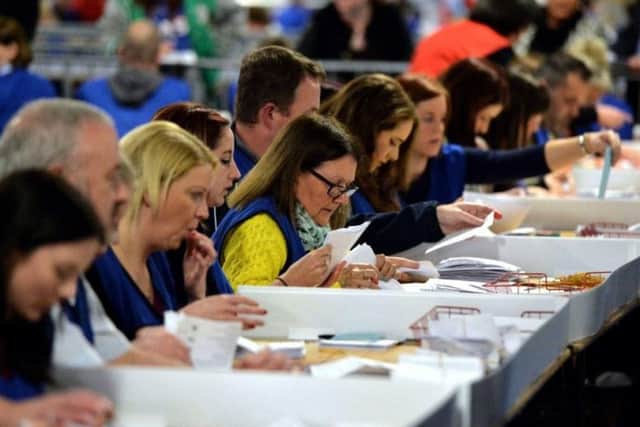 Counting in last weeks local elections in Leeds. Across the nation, no party had a breakthrough