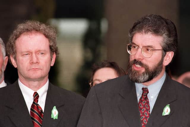 The McGuinness-Adams double act reassured London, Dublin and Washington but shifted easily between endorsing violence or democracy