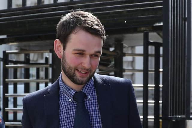 Owner of Ashers Bakery Daniel McArthur at the Royal Courts of Justice in Belfast where the Supreme Court is examining issues linked to the Ashers Baking Company "gay cake" case.