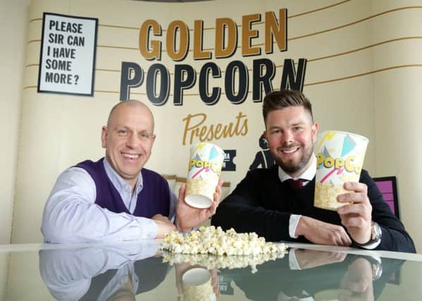 John Hood, Director of Food and Drink, Invest NI and Sean McClinton, Managing Director, Golden Popcorn.