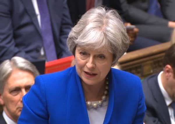 Prime Minister Theresa May is seeing splits in her party exposed by post-Brexit customs arrangements. Photo credit should read: PA Wire