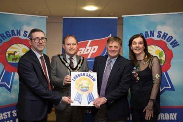 Cathal McCabe, sponsor Bank of Ireland  pictured with Lord Mayor Gareth Wilson and Cattle section representatives