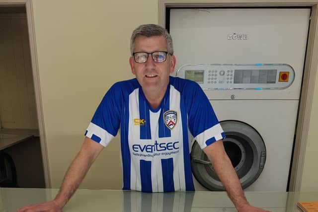 Coleraine fan and business owner Mervyn Black says he cannot remember the town centre looking so vibrant