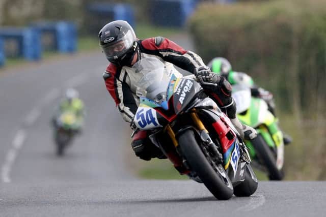 Dario Cecconi in action at the Tandragee 100 in 2017.