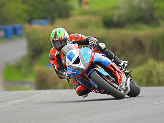 Derek McGee won the Supersport 600 race at the Tandragee 100 on Saturday.