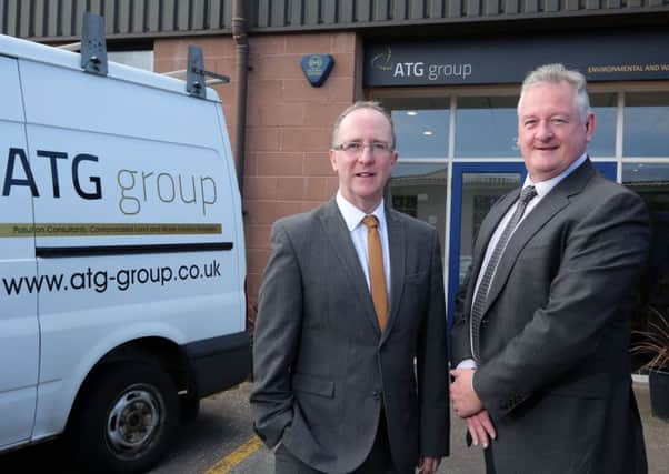 ATG Group MD Dr Mark McKinney, right, with Des Gartland, North West regional manager with Invest NI