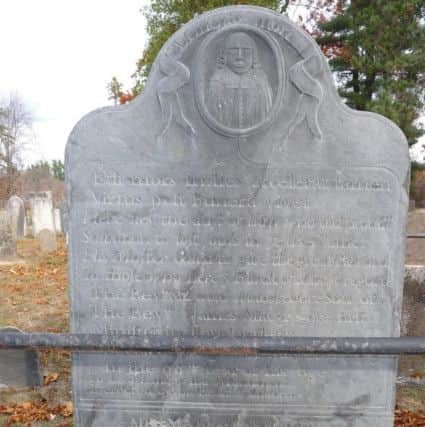 David and Mary McGregor's Grave - David was son of the Reverend James McGregor - in New Hampshire. Courtesy Heather Wilkinson Rojo