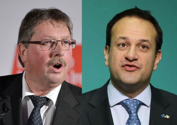 Sammy Wilson MP has accused Taoiseach Leo Varadkar of 'astonishing arrogance'