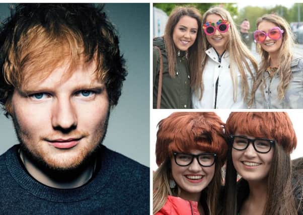 Ed Sheeran fans at the Shape of You singer's Boucher Road concert in Belfast