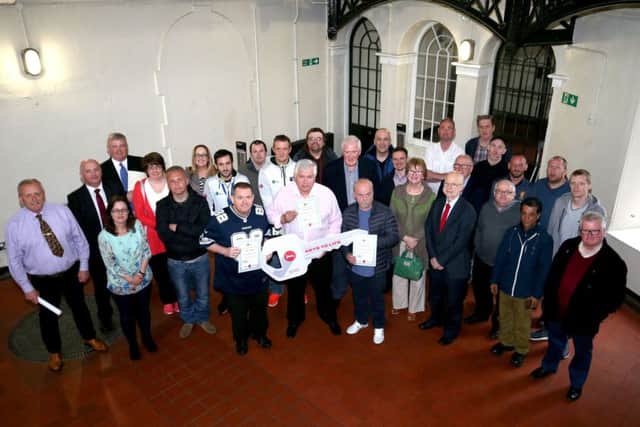 Participants of the Keys to Life programme were awarded certificates of participation at Crumlin Road Gaol