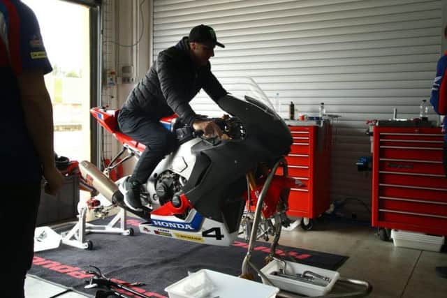 Ian Hutchinson was forced to miss Honda Racing's main pre-season tests through injury.