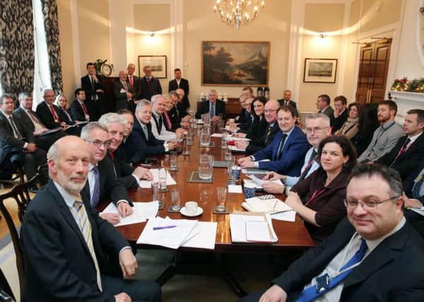 The legacy consultation is a step in trying to establish the structures for dealing with the past that were agreed in outline at the Stormont House talks, which concluded above in December 2014. Photo Kelvin Boyes / Press Eye