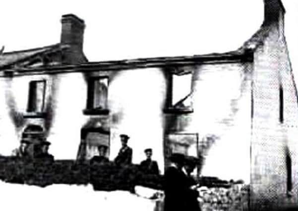 One of the houses burned out at Altnaveigh near Newry in 1922