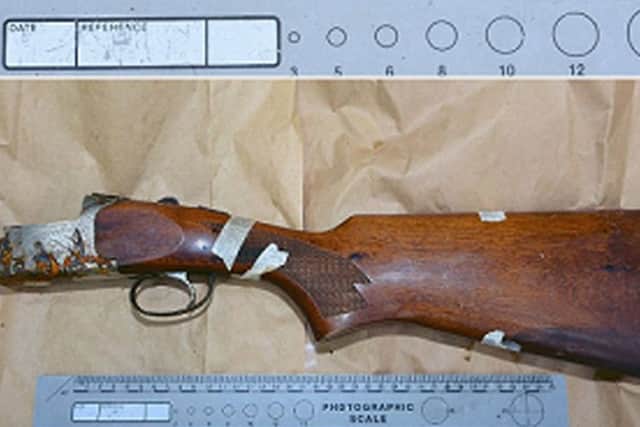 Part of a shotgun and mortar part found during a series of police swoops in Northern Ireland