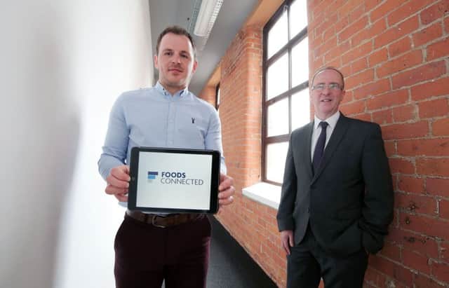Foods Connected co-founder Gary Tyre with Des Gartland of Invest NI
