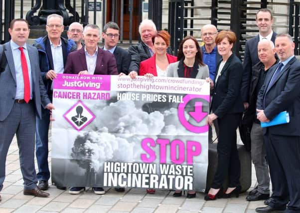 Campaigners against the incinerator and politicians celebrate Mondays victory in the High Court