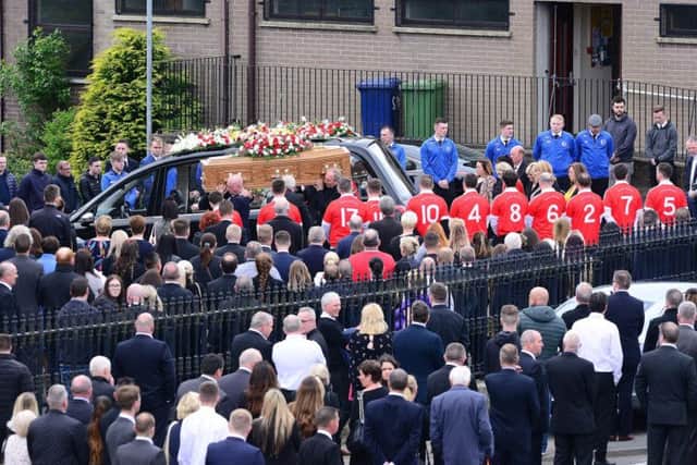 Funeral of talented footballer Niall O'Hanlon