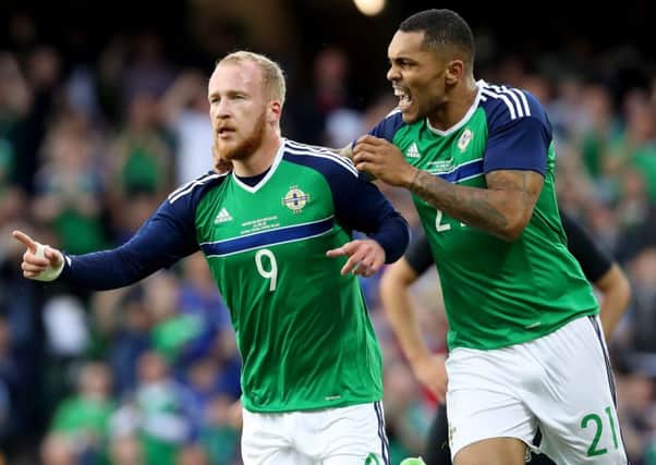 Liam Boyce (left) and Josh Magennis should feature as a forward partnership during Northern Irelands Central America tour