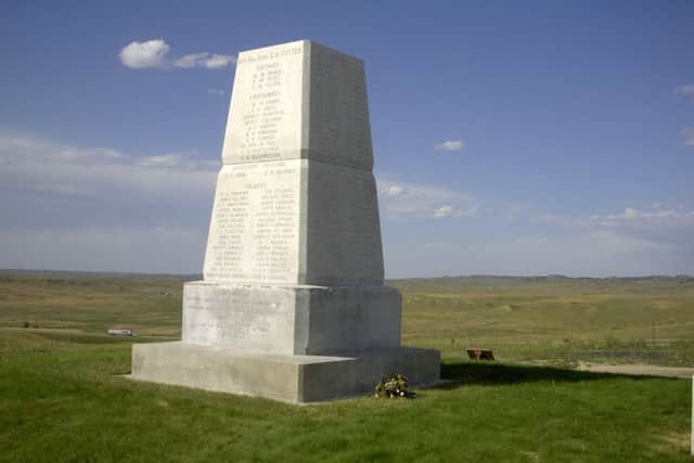 Little Bighorn Memorial Obelisk on Last Stand Hill
