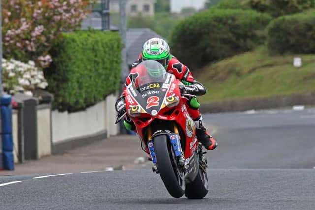 Glenn Irwin on the PBM Be Wiser Ducati during practice on Tuesday.