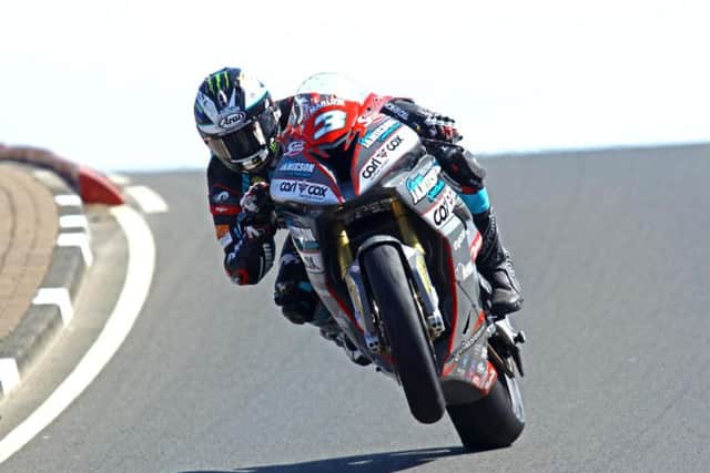 Michael Dunlop was third fastest on his MD Racing BMW in the Superstock class.