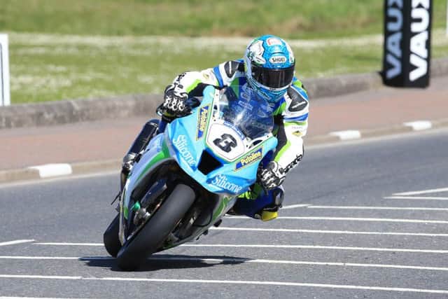 Dean Harrison was second fastest in the Superbike class on the Silicone Engineering Kawasaki.