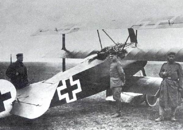 Richthofen's All-Red Fokker fighter plane